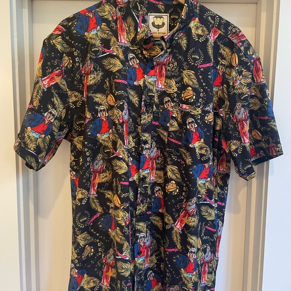 RSVLTS WWE Ric Flair button down shirt. Rolex, limos, jet flying, whoooooa!
